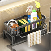 Kitchen Sink Drain Rack Organizer ABS Plastic Self-draining Sink