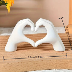 Resin Love Gesture Statues Sculptures Desktop Ornament