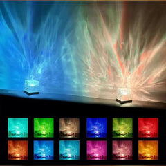 Ocean Wave Projector Light 16 Colors Midnight Aura
