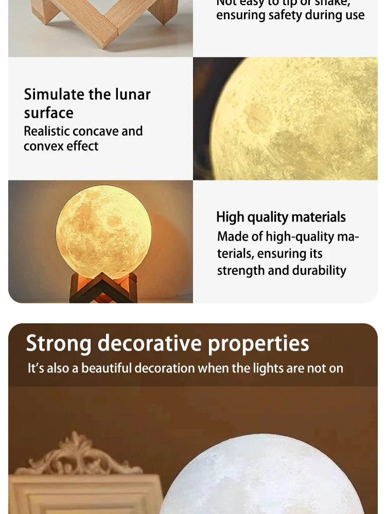 8 cm DIY Planet Lamp – Moon & Galaxy Night Light