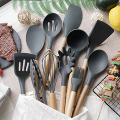 12PCS Food Grade Silicone Kitchen Cookware