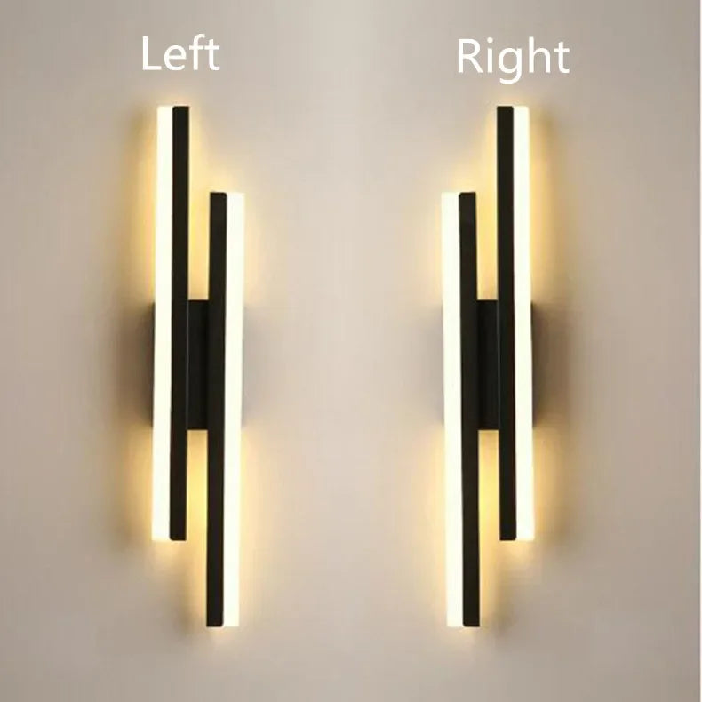 Modern LED Wall Lamp Wall Sconces Copper Line Pipe Acrylic Lampshade Indoor Lighting for Living Room Corridor Light Fixture