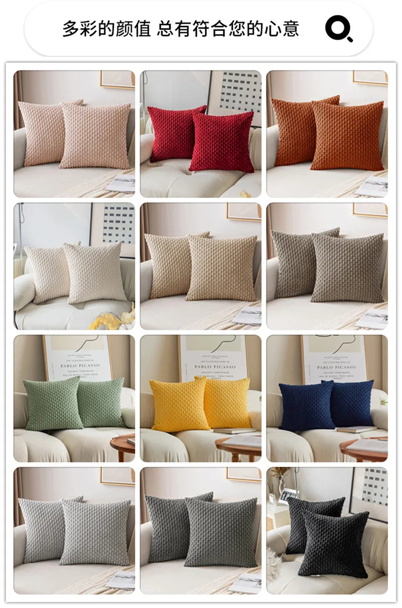 Cushion Cover 45x45cm High Quality Decorative Pillow Cover for Livingroom Decor