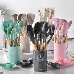 12PCS Food Grade Silicone Kitchen Cookware