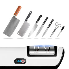 Kitchen Electric Knife Sharpener Multifunctional Automatic Professional 4 Gears Electric Knife Sharpener