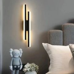 Modern LED Wall Lamp Wall Sconces Copper Line Pipe Acrylic Lampshade Indoor Lighting for Living Room Corridor Light Fixture