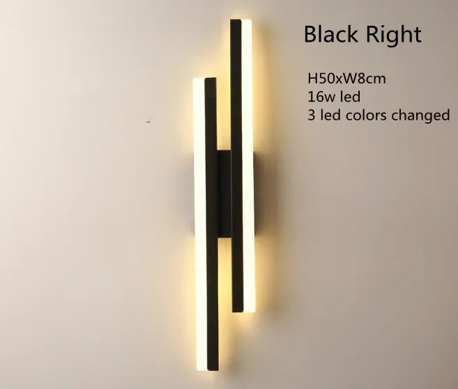 Modern LED Wall Lamp Wall Sconces Copper Line Pipe Acrylic Lampshade Indoor Lighting for Living Room Corridor Light Fixture