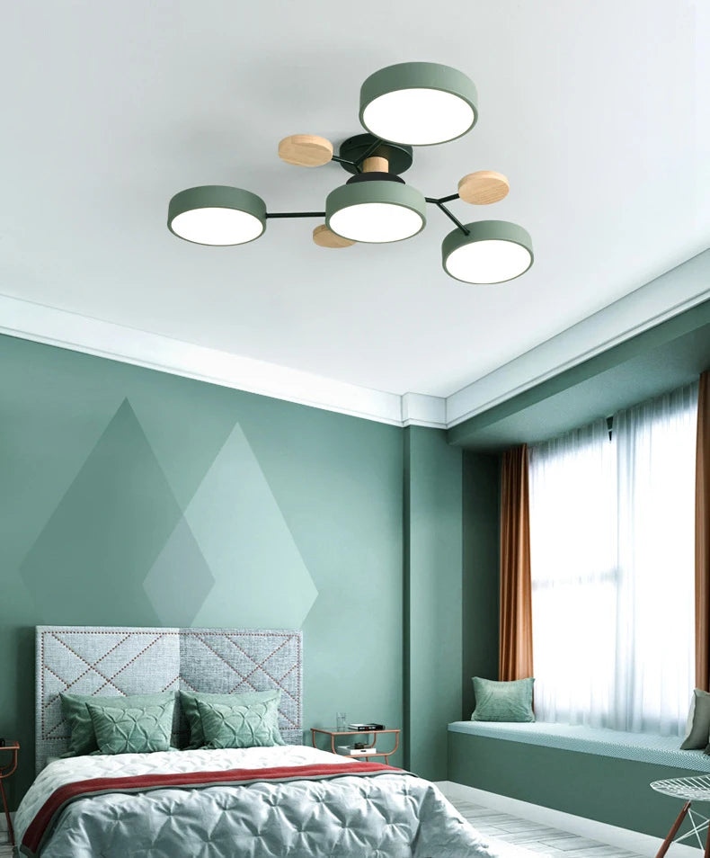Modern 3 Different Colors LED Chandelier suitable for Living room Bedroom Hotel  Study room Home decoration indoor Lighting