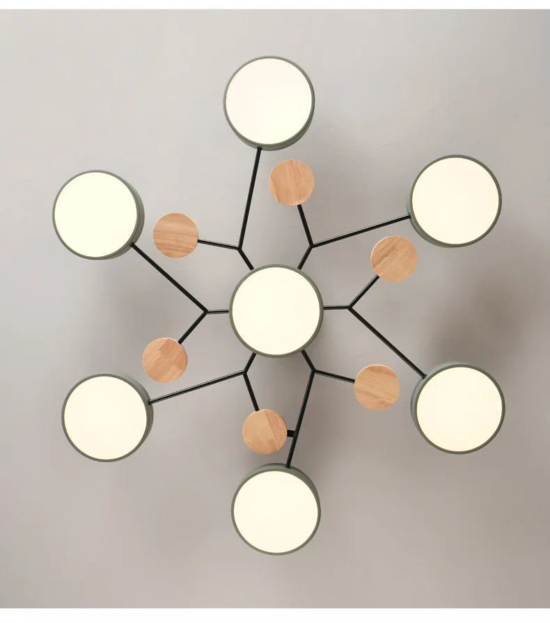 Modern 3 Different Colors LED Chandelier suitable for Living room Bedroom Hotel  Study room Home decoration indoor Lighting