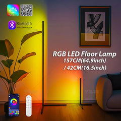 Smart RGB Dream Color LED Floor Lamp APP & Remote Control with Music Sync 16 Million Color Change Standing Mood Light Desk Lamp