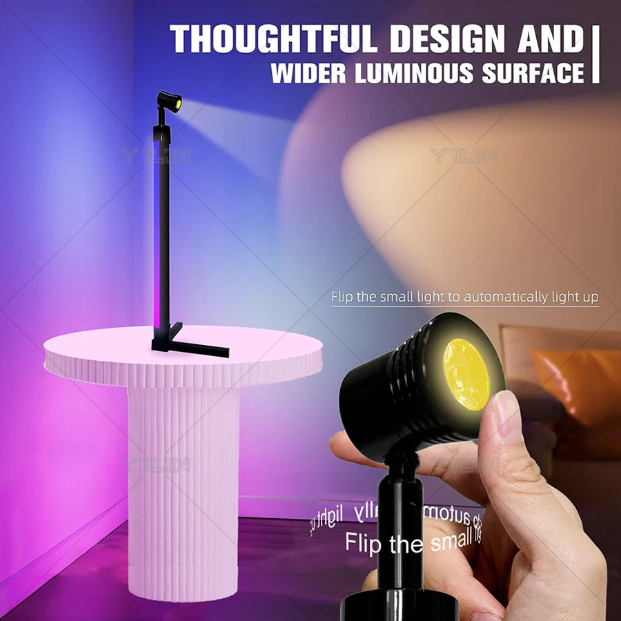 Smart RGB Dream Color LED Floor Lamp APP & Remote Control with Music Sync 16 Million Color Change Standing Mood Light Desk Lamp