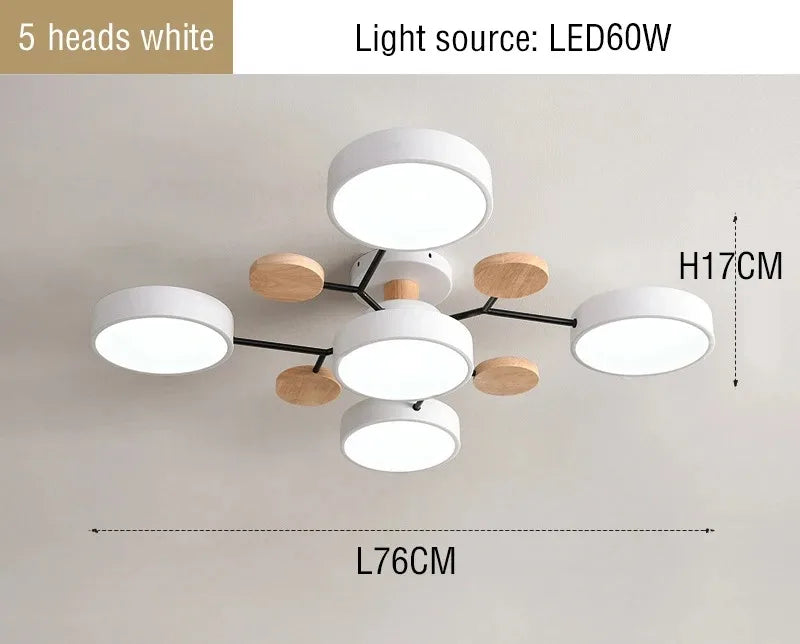 Modern 3 Different Colors LED Chandelier suitable for Living room Bedroom Hotel  Study room Home decoration indoor Lighting