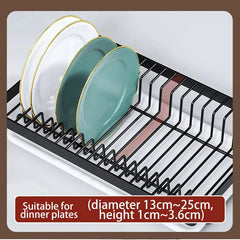 Dish Drying Rack 2-Tier Compact Kitchen Dish Rack