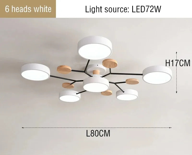 Modern 3 Different Colors LED Chandelier suitable for Living room Bedroom Hotel  Study room Home decoration indoor Lighting